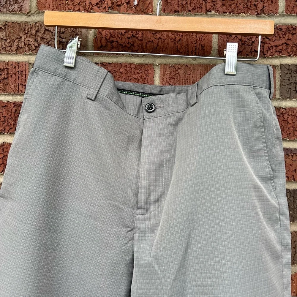 IZOD Gray Athletic Golf Shorts - Picture 2 of 4